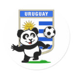 This adorable little panda is too cute! He's featured in front of a large flag from Uruguay and ready to play football and score some goals. This cute design is perfect for football players and soccer fans! You can totally customize this gift! Change the color, move the design around, add your own text or images -- make it your own!