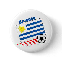 Uruguay Soccer Team Button button