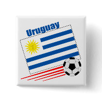 Uruguay Soccer Team Pinback Buttons button