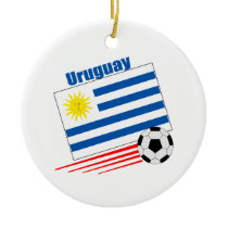 Uruguay Soccer Team Christmas Ornament ornament