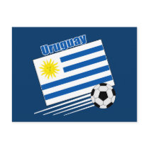 Uruguay Soccer Team Postcards postcard