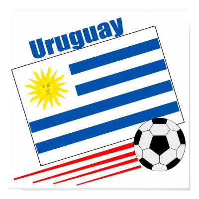 Uruguay Soccer Team Print by worldwidesoccer