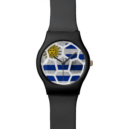 Uruguay Black Designer Watch