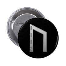 Uruz Rune grey Pins