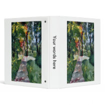 Ury impressionist painting morning sun landscape binders