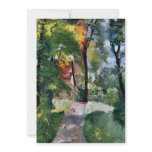 Ury impressionist painting morning sun landscape personalized invite