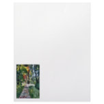 Ury impressionist painting morning sun landscape letterhead