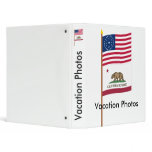 US 31-star flag on pole with California Binder