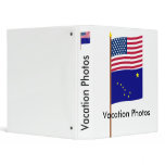 US 49-star flag on pole with Alaska Vinyl Binders