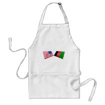 US & Afghanistan Flags aprons by Vexillophile US & Afghanistan Flags aprons