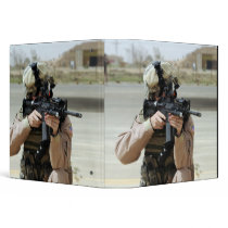 US Air Force Airman conducts security Binder