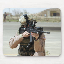 US Air Force Airman conducts security Mouse Pads