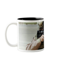 US Air Force Airman conducts security Coffee Mug