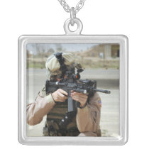US Air Force Airman conducts security Jewelry