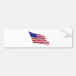 US - American Flag Bumper Sticker