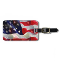 US American Flag Luggage Tag