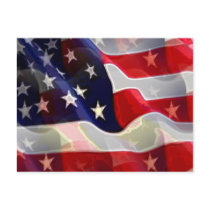 US American Flag Postcards