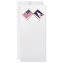 US and American Samoa Crossed Flags Personalized Rack Card