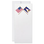 US and American Samoa Crossed Flags rack cards