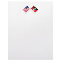 US and Antigua & Barbuda Crossed Flags letterhead by Vexillophile US and Antigua & Barbuda Crossed Flags letterhead