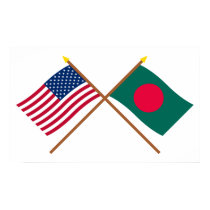US and Bangladesh Crossed Flags posters by Vexillophile US and Bangladesh Crossed Flags posters