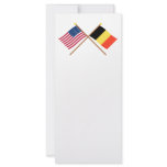 US and Belgium Crossed Flags Rack Cards