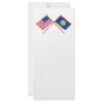 US and Belize Crossed Flags Custom Rack Cards