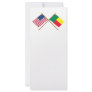 US and Benin Crossed Flags Customized Rack Card