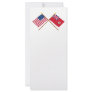 US and Bermuda Crossed Flags Customized Rack Card