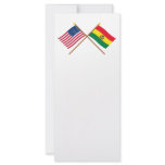 US and Bolivia Crossed Flags Rack Card