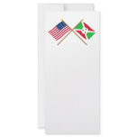 US and Burundi Crossed Flags Rack Cards