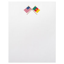 US and Cameroon Crossed Flags letterhead by Vexillophile US and Cameroon Crossed Flags letterhead