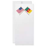 US and Cameroon Crossed Flags Rack Card Design