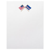 US and Cape Verde Crossed Flags letterhead by Vexillophile US and Cape Verde Crossed Flags letterhead