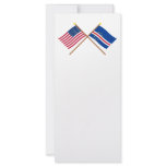 US and Cape Verde Crossed Flags rack cards