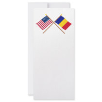 US and Chad Crossed Flags rack cards by Vexillophile US and Chad Crossed Flags rack cards
