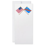 US and Congo Democratic Republic Crossed Flags rack cards