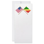 US and Congo Republic Crossed Flags rack cards