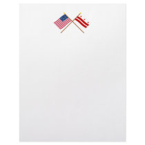 US and District of Columbia Crossed Flags letterhead
