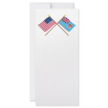 US and Fiji Crossed Flags rack cards