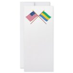 US and Gabon Crossed Flags Custom Rack Cards