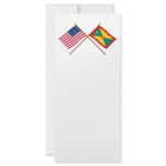 US and Grenada Crossed Flags Custom Rack Card