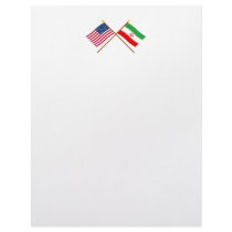 US and Iran Crossed Flags letterhead by Vexillophile US and Iran Crossed Flags letterhead