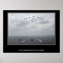 US and Japanese Defence forces Posters