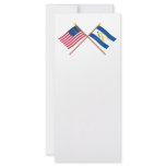 US and Johnston Atoll Crossed Flags Rack Card Template