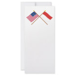 US and Monaco Crossed Flags Custom Rack Card