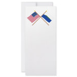 US and Navassa Island Crossed Flags Custom Rack Card