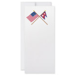 US and Nepal Crossed Flags Custom Rack Cards