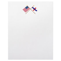 US and Netherlands Antilles Crossed Flags letterhead by Vexillophile US and Netherlands Antilles Crossed Flags letterhead