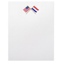 US and Netherlands Crossed Flags letterhead by Vexillophile US and Netherlands Crossed Flags letterhead